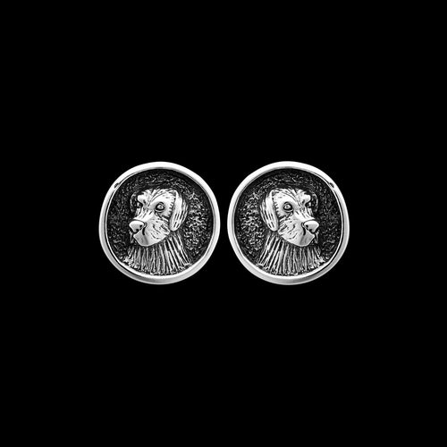 925 Sterling Silver Dog Earrings, Man's Best Friend Earrings, Puppy Earrings