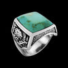 Mountain Cabin Ring • 925 Sterling Silver • Navajo Handmade • Size 8