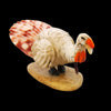 Zuni Hand-Carved Turkey Fetish by Michael Laweka – Stone, Shells & Orange Opal Wattle