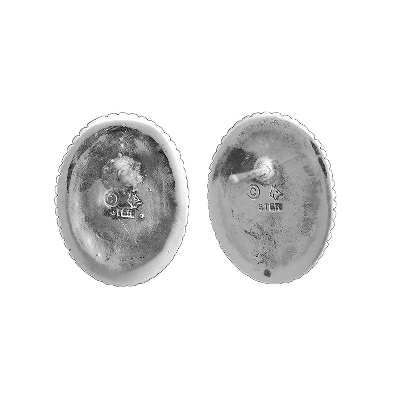 925 Sterling Silver Blue Opal Earrings, Diamond Cut Earrings, Vintage Opal Earrings, Wedding Earrings