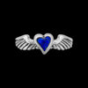 Size 7 - Lapis Lazuli Sterling Silver Soaring Heart Ring