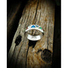 925 Sterling Silver Navajo Ring • Vintage Design • Opal Ring • Native American Wedding Band