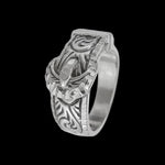 Size 7 Diamond Cut Western Belt Ring