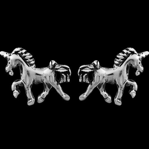 Detailed Unicorn Stud Earrings