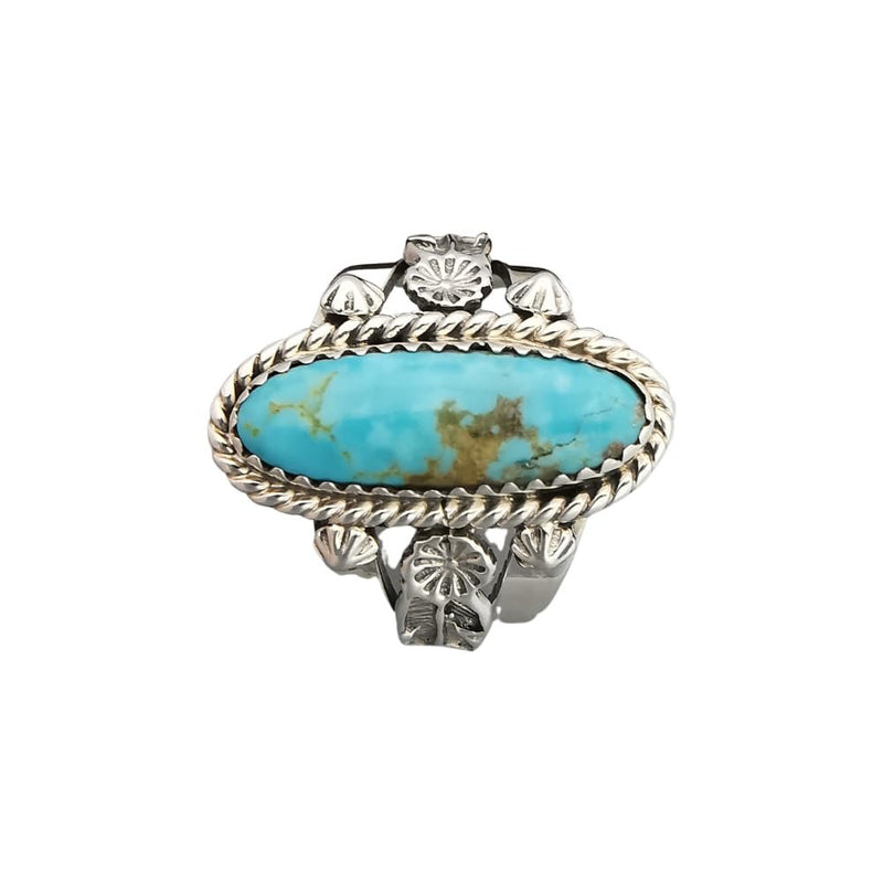 Sterling Silver Royston Turquoise Ring – Size 9.75