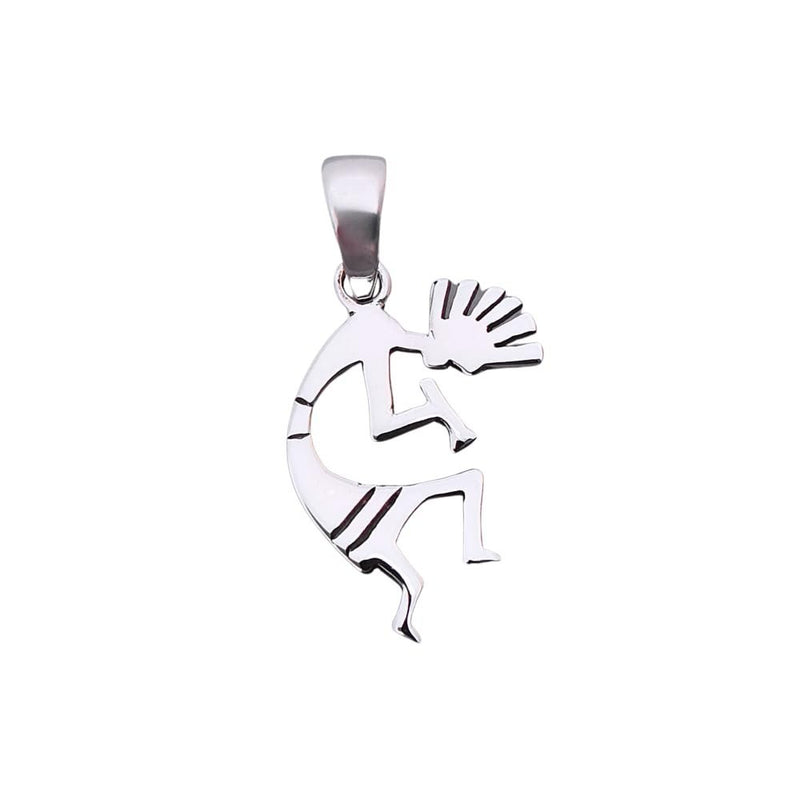 Sterling Silver kokopelli Pendant – Symbol of Music, Fertility & Joy