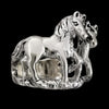 925 Sterling Silver Pair of Horse Ring, Size 7 Ring, Pony Ring