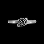 Size 9 Rose Ring, Plant Ring, Navajo Ring, Native American Handmade Jewelry, Single Rose Ring, Everyday Ring