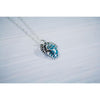 Turquoise Autumn Pine Cone Pendant