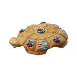 Zuni Picture Jasper Turtle Fetish with Sunface and Bear Paw Inlays by Danette Laate