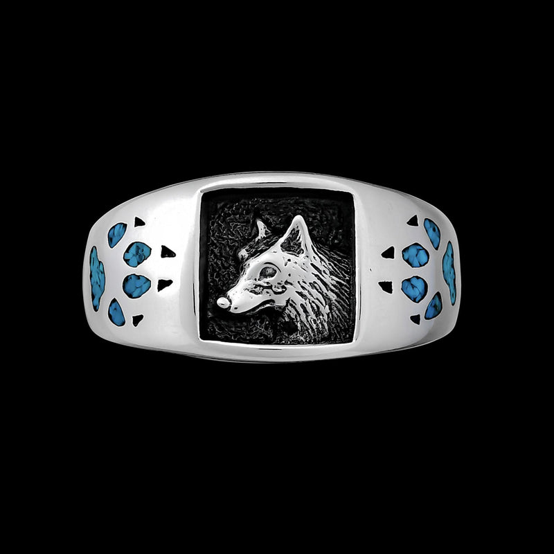 Navajo Handmade Wolf Ring • Wolf Claw Ring • 925 Sterling Silver • Native American Jewelry