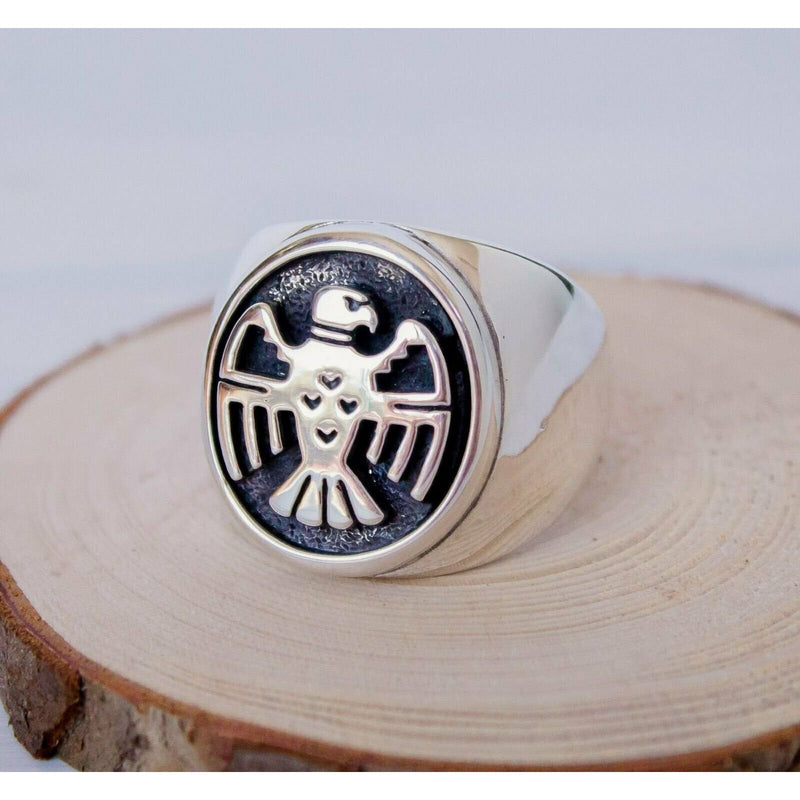 Thunderbird Ring • Sterling Silver • Southwestern Native American Jewelry