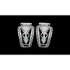 Black and White Southwestern Stamped Watch Tips