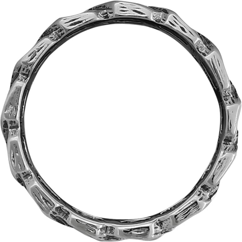 Size 6.75 - Diamond Cut Interwoven Chain Ring