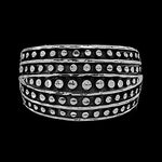 Size 9 - Diamond Cut Large Art Deco Band