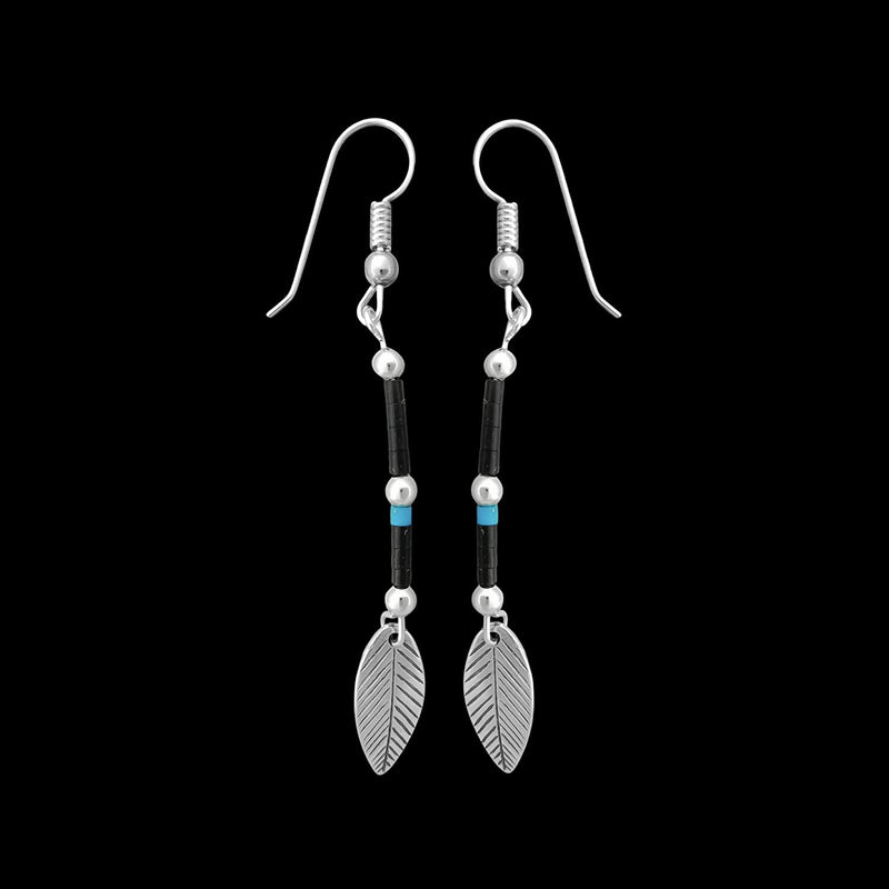 Vintage Earrings, Hand Strung Earrings, Navajo Earrings, Native American Earrings, Turquoise Earrings