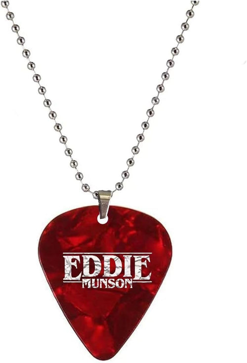 Red Guitar Pick Necklace – Choose from Three Unique Designs