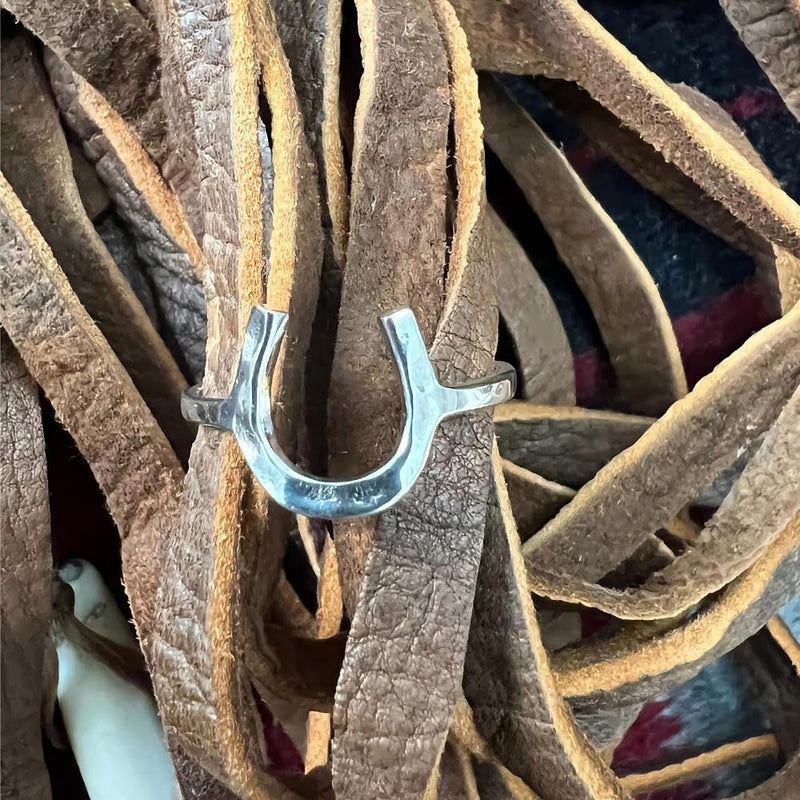 Sterling Silver Lucky Horseshoe Ring