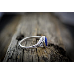 The Iris Ring, inlaid with Lapis Lazuli Size: 7