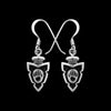 Arrowhead Earrings • 925 Sterling Silver • Native American Inspired