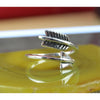 Sterling Silver wrap style slightly adjustable arrow ring sizes 6, 7, 8, 9