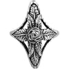 Size 6.5 - Diamond Cut Rose Cross Ring