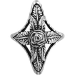 Size 6.5 - Diamond Cut Rose Cross Ring