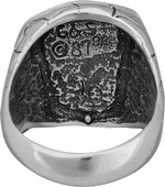 Airborne Ranger Ring, 925 Sterling Silver Ring, R54 Ring, Size 10 Ring, G&S Rings, Army Ring, Screaming Eagles, Old Abe