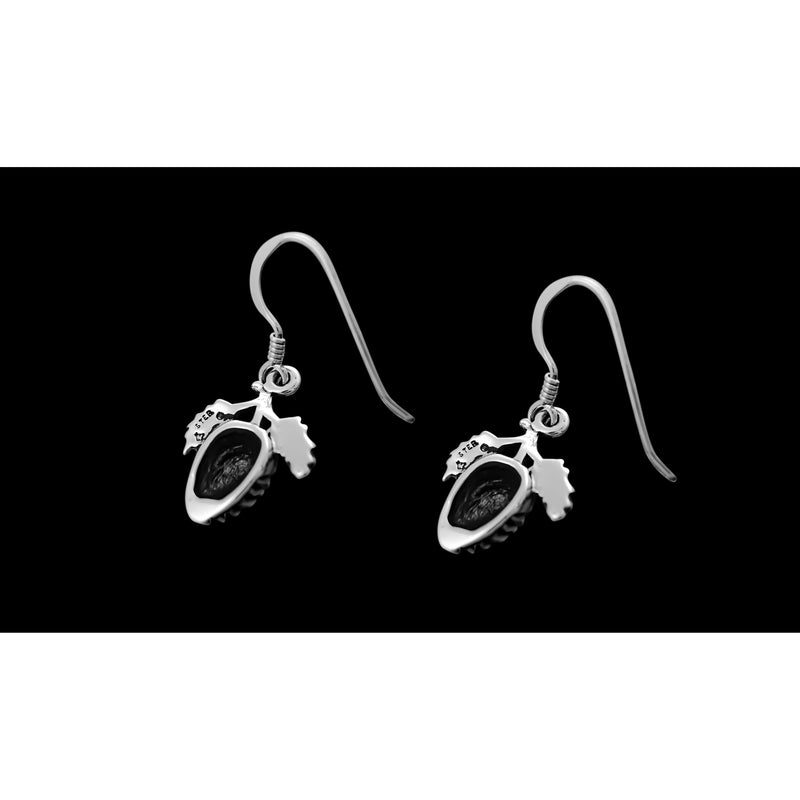 Pine Cones Earrings • 925 Sterling Silver • Handcrafted Nature Jewelry