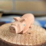 Zuni Sandstone Pig Fetish – Hand-Carved by Brandon Phillips