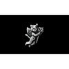 Sterling Silver Cheeky Little Devil Pendant, Pitch Fork, Flying, Wings