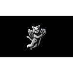 Sterling Silver Cheeky Little Devil Pendant, Pitch Fork, Flying, Wings