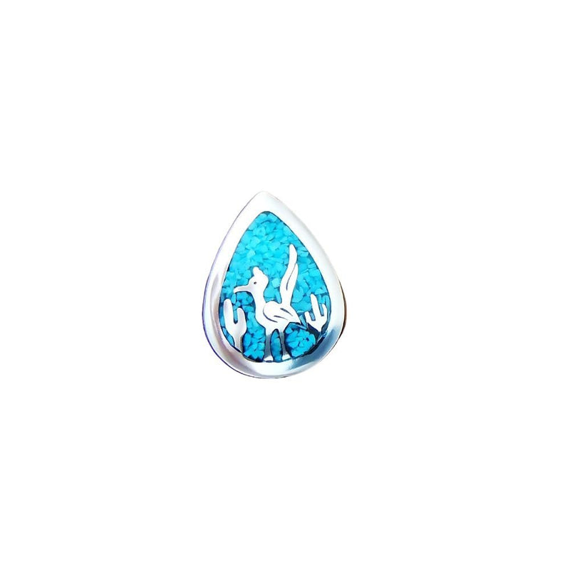 Sterling Silver Southwestern Road Runner Pendant