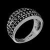 Size 9 - Diamond Cut Large Art Deco Band