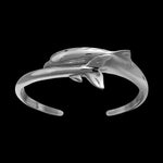 Dolphin Bracelet, 925 Sterling Silver, Porpoise Cuff, Ocean, Sea, Mermaid