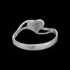 Sterling Silver Diamond Cut Happy Heart Ring