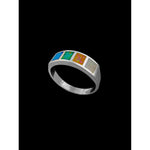 Opal Four Squares Ring