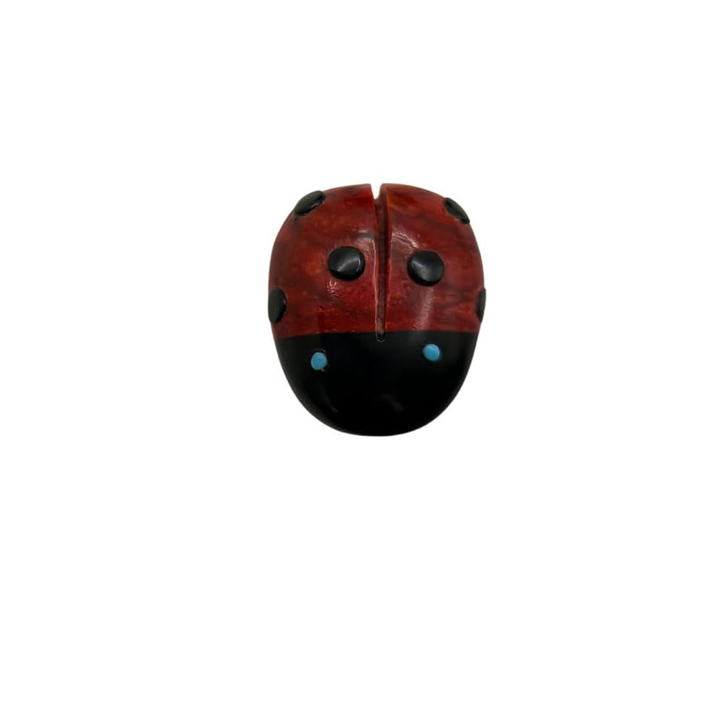 Zuni Fetish • Handcarved Ladybug Fetish • Good Fortune Fetish • Lucky