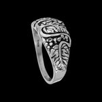 925 Sterling Silver Grapevine Wine Lover Ring • Vineyard • Grapes • Leaf Design