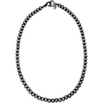 Navajo Pearls Necklace • Beaded Necklace • 925 Sterling Silver • Sterling Silver Beads Necklace