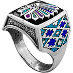 Size 11.5 - Native Chief Turquoise and Lapis Lazuli ring