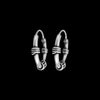 Bali Style 925 Sterling Silver Huggie Earrings - 14mm Full Hoops