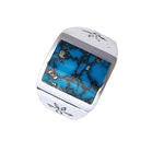 Size 11 - Vintage 925 Sterling Silver Kingman Turquoise Ring
