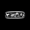 Size 8-925 Sterling Silver Native American Symbols Ring, Detailed Native Design, Symbolic Jewelry, Statement Band