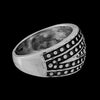 Size 9 - Diamond Cut Large Art Deco Band