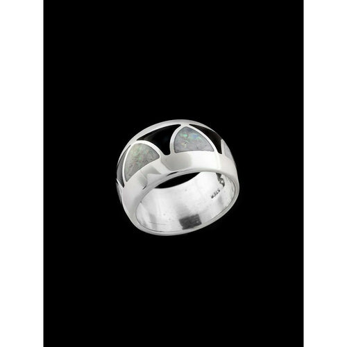 Wide Band Navajo Ring • Native American Handmade Jewelry • 925 Sterling Silver