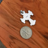 Sterling Silver Cross Pendant with Purple and White Opal Inlay