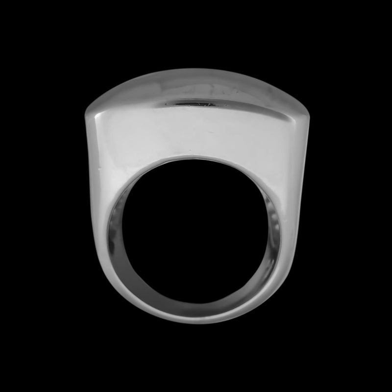 High Polish Square Dome Ring