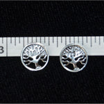 Sterling Silver Tree of Life stud post earrings