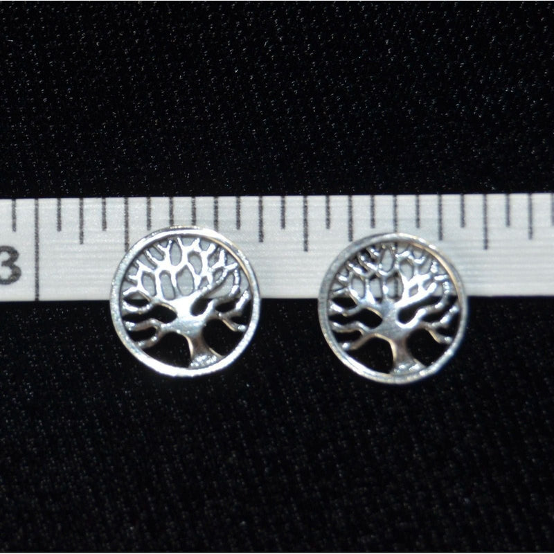 Sterling Silver Tree of Life stud post earrings